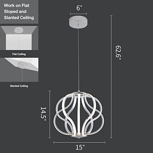 Design de acrílico de lustre de LED moderno