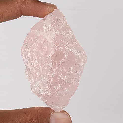Gemhub natal terra mente rosa rosa quartzo cristal áspero búmulo solto 448.60 ct quartzo rosa rosa certificado não tratado para embrulho de arame…