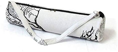 Saco de tapete de ioga artesanal indiano, saco de tapete de ioga de algodão, bolsa esportiva, bolsa de exercício, saco de