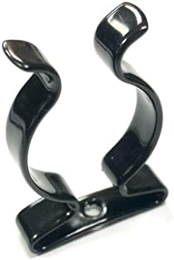 OneStopdiy 100 x Terry Tool Clips preto Plástico com revestimento de mola revestido a aço diâmetro. 16mm novo