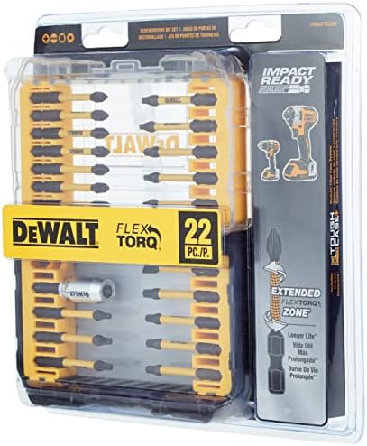 Dewalt Flextorq Impact Driver Bit Bit, 22 peças