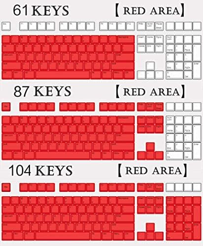 Chapa de chave personalizada por atacado, Keycaps 60 %, PBT Keycaps 104 Teclas, ajuste para Cherry MX Switch / RK 61