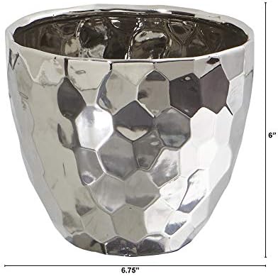 Quase natural 6.75in. Designer Silver Bowl