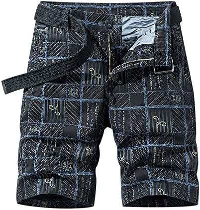 Shorts masculinos Multi Pocket Camar Classic Relaxed Fit Cargo calça curta Sobra de pesca Caminhada de algodão ao ar livre calças curtas casuais