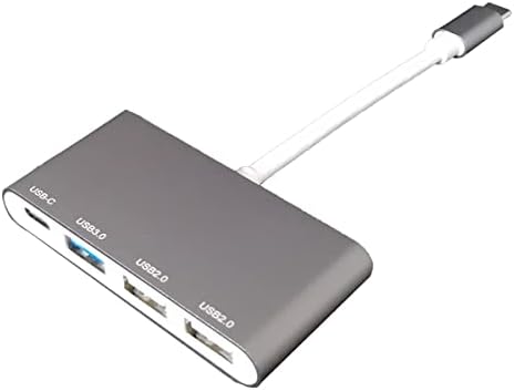 Hub USB C com adaptador USB, Foxmm 4 em 1 USB C para adaptador multitor