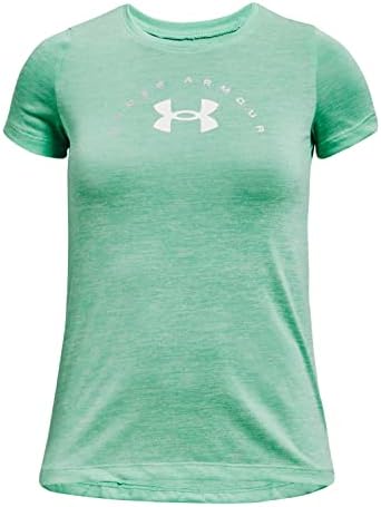 Under Armour Girls 'Tech Twist Arch Big Logo Camiseta de Crew-Mayeve Neck