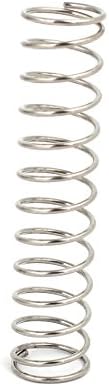 Aexit 0,8mmx10mmx45mm 304 Springs aço inoxidável Compressão Springs Silver Compression Springs Tone 20pcs