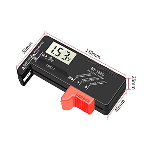 Digital LCD Bateria Verificador Volt Tester Cell AA AAA C D 9V Button Universal Battery Tester HP11, MN1400, SP11, LR14