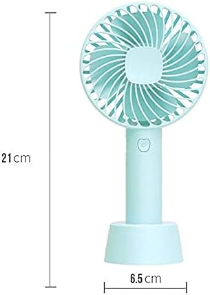 Fan portátil portátil WSJQB, mini ventilador de mão com bateria recarregável USB, ventilador de mesa pessoal de 3 velocidades, bateria recarregável de 1200mAh para escritório em casa Sportl