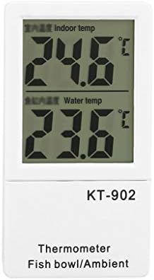 WODMB Termômetro LCD Digital interno e aquário Tanque de peixes Termômetro de temperatura dupla Medidor de exibição interna