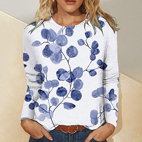 Camisa impressa para feminino casual outono inverno mangas compridas tops com túnica flor sola blusa plus size camisas