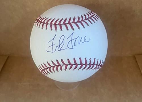 Frank Torre Phillies/Braves assinado Auto M.L. Baseball Beckett autenticado