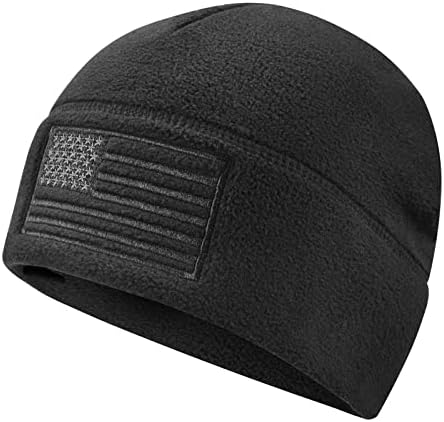 American Flag Fleece Watch Cap, grão tático do exército de várias estações dos EUA, gorro quente de inverno