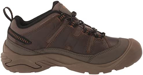 Sapatos de caminhada à prova d'água de baixa altura masculina de baixa altura masculina, cantina/curry, 7