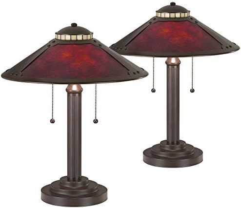 Robert Louis Tiffany Mica Coleção Missão Tiffany estilo lâmpadas de mesa