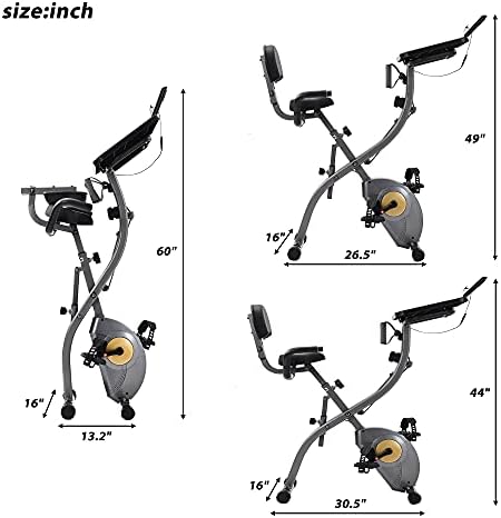 Bicicleta de treino de bicicleta de bicicleta para academia em casa com tela LCD Displays suporta até 330 lbs 8 níveis