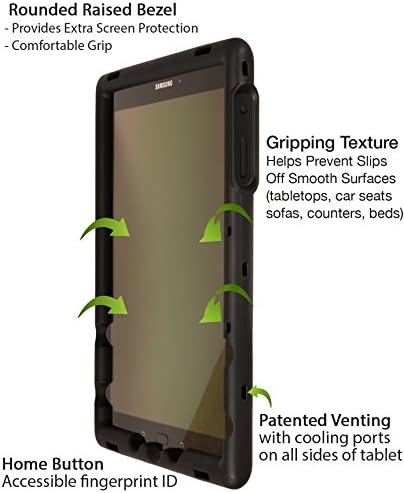 Bobj Case Rugged para Samsung Galaxy Tab S3 9.7, SM -T820, SM -T825, SM -T827, SM -T827V - BOBJGEAR Custom Fit - Patente