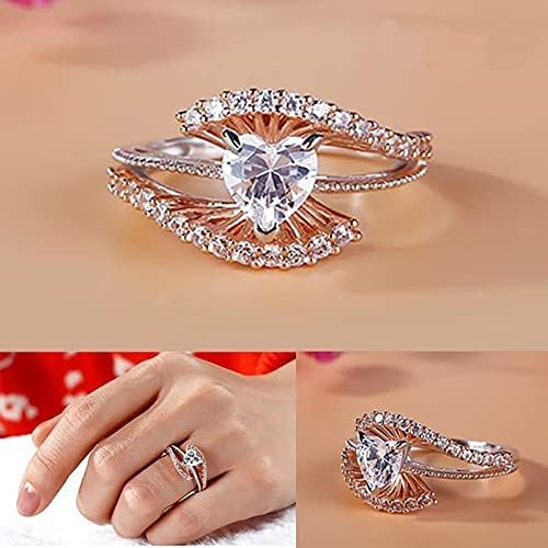 2023 Anel de diamante de ouro rosa para mulheres Ring Jewelry Gifts Anéis de moda feminina