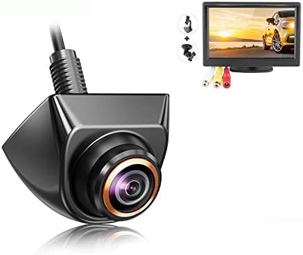 Conjunto de câmera de monitor Greenyi AHD, 800x480 HD TFT Monitor + Universal 720p traseiro da câmera de vista lateral traseira