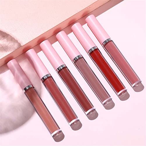 Xiahium brilho batom líquido batom lipgloss para mulheres 24 Horas Originales 24 Red Red Deep Original 24 horas Batom Lip Stay