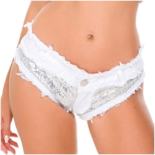 Calça macia mulher mulher colar sem gola pescoço de verão as calças de pesca se encaixam em shorts sexy shorts de cowboy de mangas sólidas