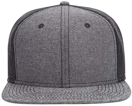 Otto Snap 6 Panel Pro Style Cotton Blend Champback Snapback Hat
