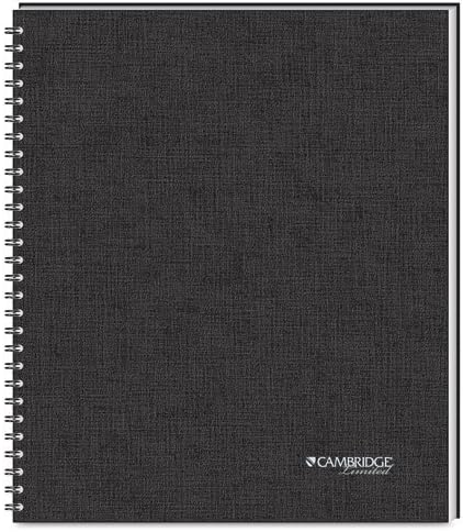 Mead: Cambridge Limited Limited Meeting Notebook, 8 1/2 x 11, 80 folhas governadas -: - Vendido como 2 pacotes de
