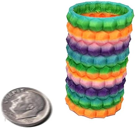 Filamento da impressora 3D 1,75 mm, Rainbow Petg Material, Altere a cor a cada 4 polegada, transformação rosa-laranja-verde-púrpura,