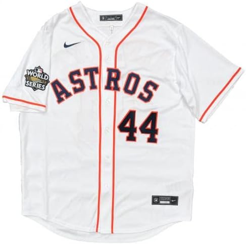 Yordan Alvarez Houston Astros assinou 2022 World Series Nike Réplica Jersey JSA - Jerseys autografadas da MLB
