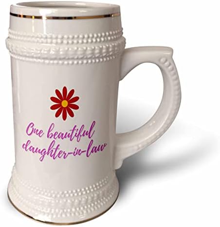 3drose fofa e simples citações familiares com texto de uma linda. - 22 onças de caneca