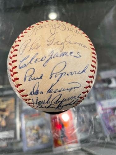 1970 A equipe de Chicago Cubs assinou bancos de beisebol Santo B. Williams Durocher JSA 26 - Bolalls autografados