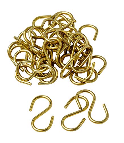 Brady 23303 1-1/4 Size Solid Brass S Hook