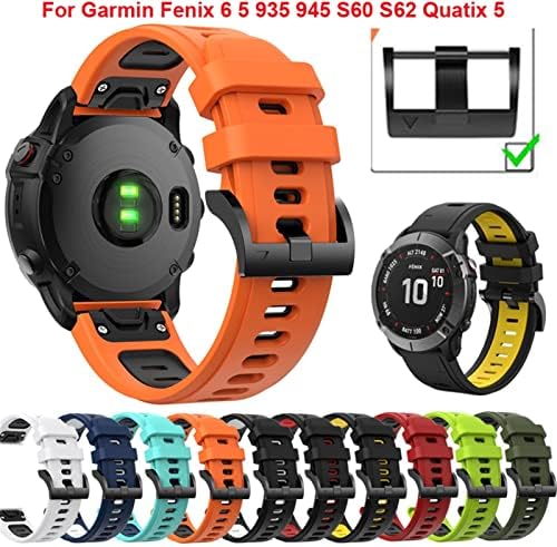 Bedcy Silicone Watch Band para Garmin Fenix ​​7 Smart Watch Rick Release pulseira para Garmin Fenix ​​6 5 Plus 935 945