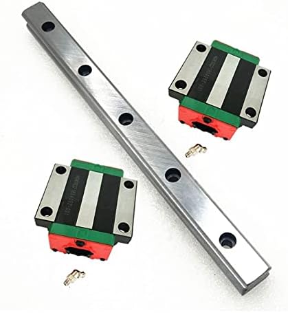 KWEIOTO RAIL LINEAR HGR25 Guia linear 25mm 2pc Linear Guia Rail 150-1100mm+ 4pc Carriagem linear HGH25CA ou HGW25CC