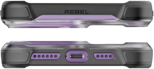 Caso de limpeza do telefone rebelde para iPhone 14 Pro Max [Série Frosted Gen-4] Forte Magsafe compatível, translúcido,