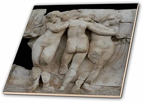 3drose três graças Aphrodisias Roman Sebasteion Siper Sculpture - Tiles