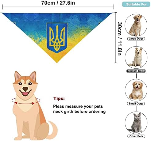 Funnystar Ucrânia Bandana Bandana Bandana Triângulo Triângulo Ajuste Bibs Ajuste Bibs Limite para pequenos animais grandes de animais