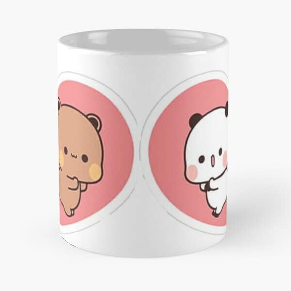 Bubu e dudu fofo - panda urso amor verdadeiro - verdadeiro tem tema de café caneca cor de cerâmica alteração 11 oz 15 oz de xícara