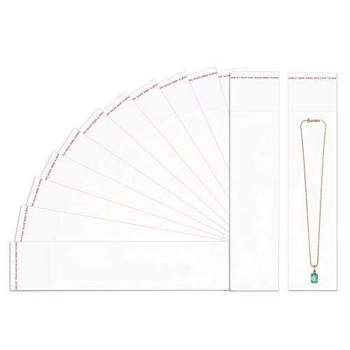 Bolsas de celofane transparente 500pcs 2x8 '' Sacos de violoncelas adesivas longas '' '' '' '' '' ''
