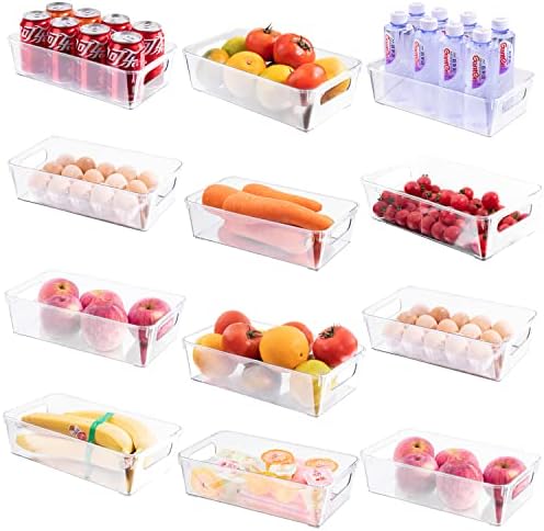 Libes de armazenamento do organizador da geladeira, caixa de armazenamento de armazenamento de organizador de geladeira Os organizadores de armazenamento de despensa e armários para cozinha de banho