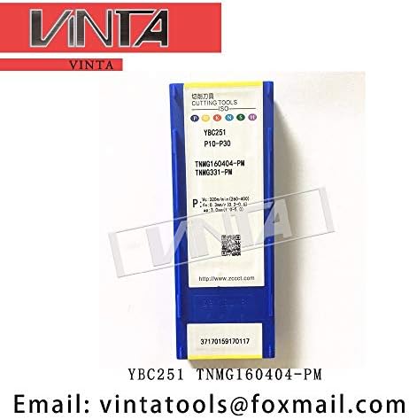 FINCOS 10PCS/LOTE YBC252 YBD102 YBC251 YBD152 YBC152 TNMG160404-PM FERRAMENTAS DE TRANSPORTE DE TRANSPORTE DE CNC CNC Ferramentas