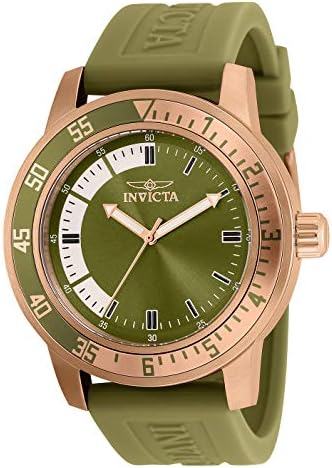 Relógio de quartzo de silicone de 45 mm da Invicta Men 45m