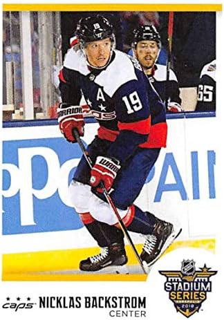 2018-19 Panini NHL adesivos 518 Nicklas Backstrom Stadium Series Washington Capitals NHL Hockey Trading Sticker Card