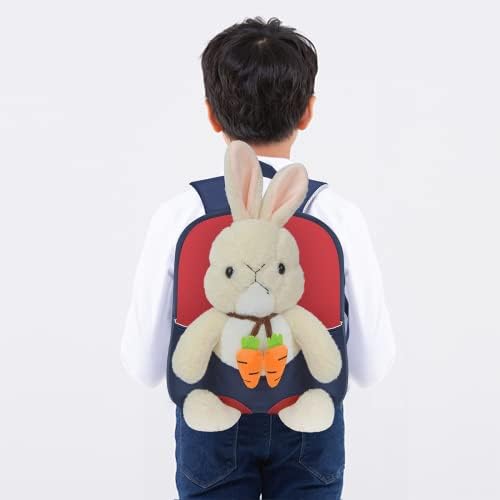 Voici et voila mochila, mochila de mochila de animal de animal mochila infantil com bunny brinquedos pré-escolares mochila fofa