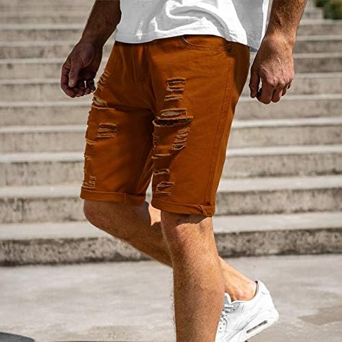 Shorts masculinos verão fitness casual seco de perna larga larga largo shorts rasgados calças moda 2023 Sortelas finas