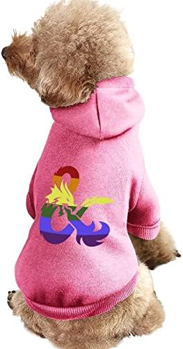 Dragons orgulho gay Bandeira arco -íris capuz de estimação personalizada para cães de cachorro macio para cães de cachorro suétes