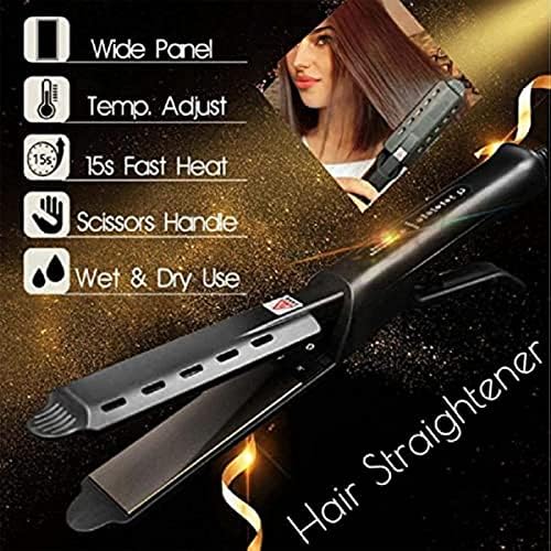 1PCS Kobeena Hair Alisnener, 2023 Melhor Kobeena Tourmaline Ionic Flor Plano, temperatura ajustável de alisadores profissionais para