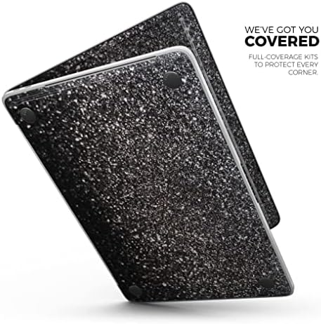 Design Skinz Black Sparkle Focused Full Corpo Wrap resistente a Skin-Kit Compatível com MacBook 14 Pro M1