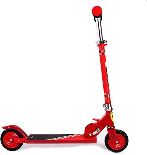 Dakott Ferrari Scooter para crianças, scooter portátil de scooter dobrável Scooter de altura ajustável para meninos e meninas de 3 a 10 anos.