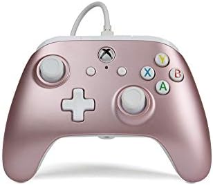 Power Um controlador com fio aprimorado para Xbox One e Windows 10 - Rose Gold